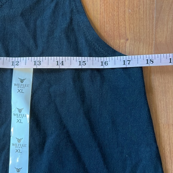 NWT Wilfull Wear black tank top- Size XL - Picture 3 of 6